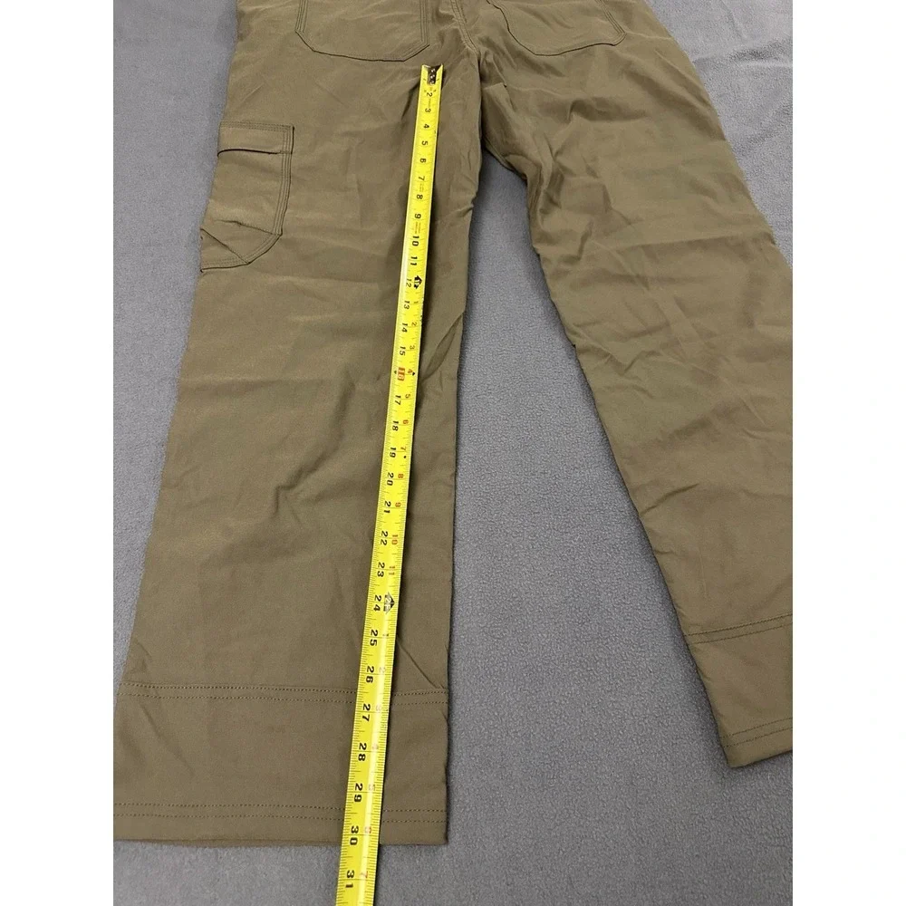 Prana Stretch Zion Pants II Men's Size 35x30 Relaxed Straight Fit Slate Green
